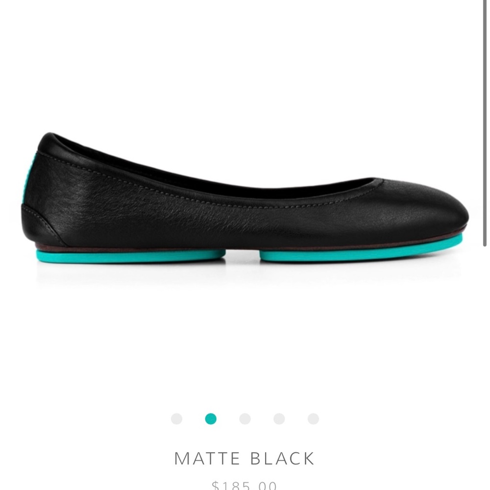 Tieks Matte black flats